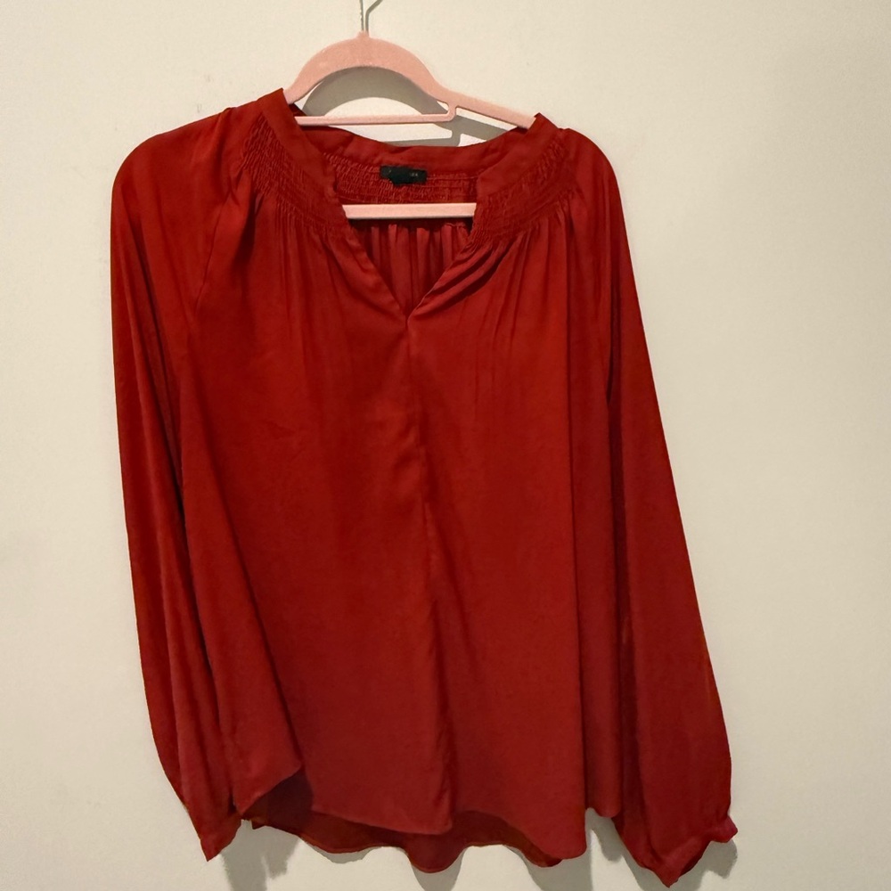 Ann Taylor Scarlet Blouse